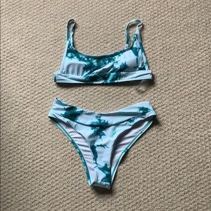 *never worn* tie dye shein swim suit set